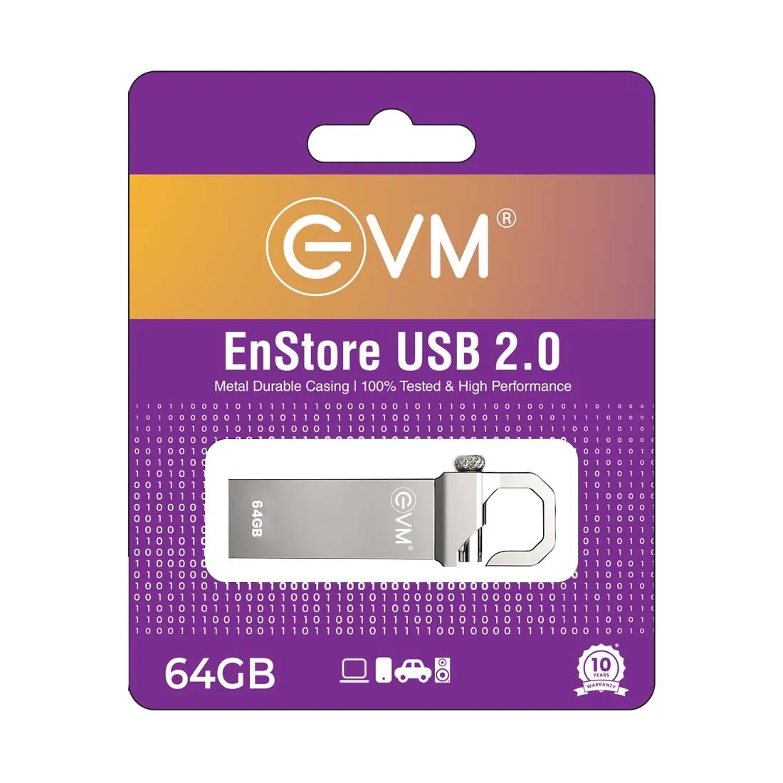EVM Enstore Pendrive 64GB USB 2.0 (METAL)